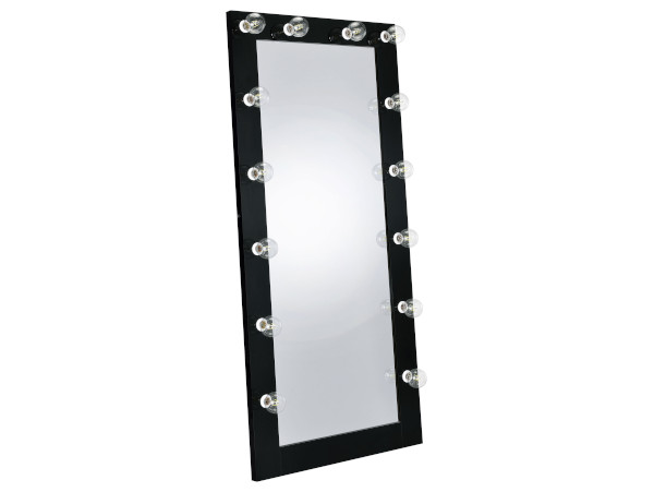Zayan black floor mirror