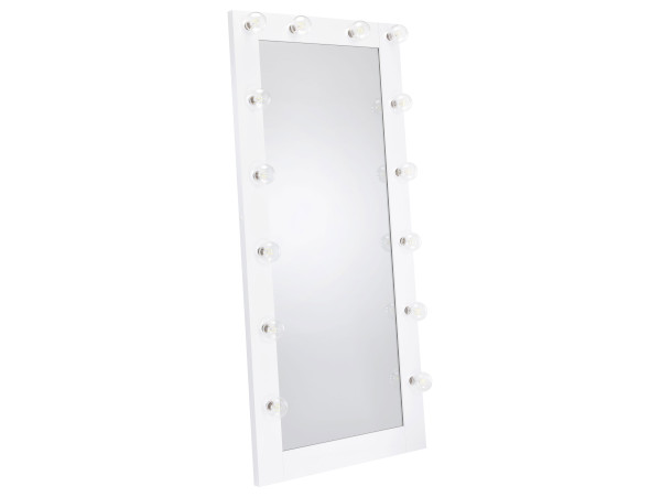 Zayan white floor mirror