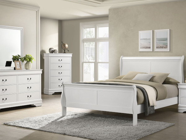 Louis Philippe white bedroom set