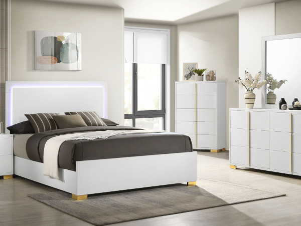 Marceline white bedroom set