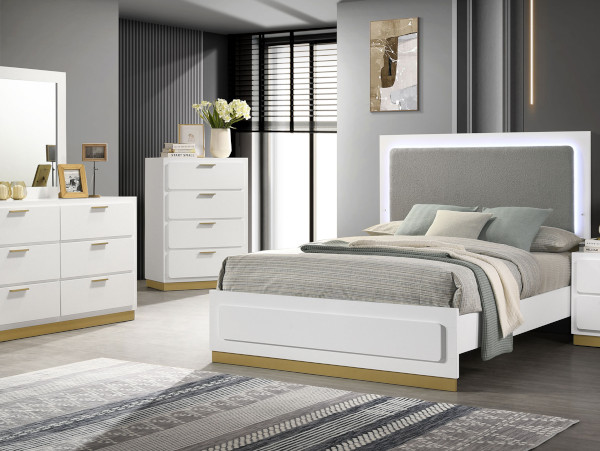 Caraway white bedroom set