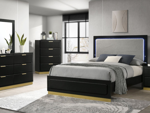 Caraway black bedroom set