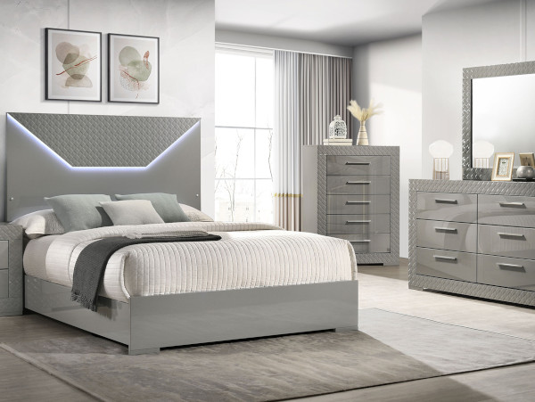 Ives gray bedroom set