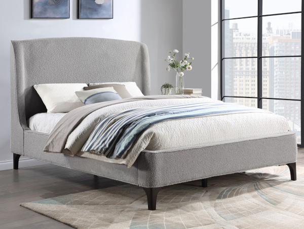 Mosby platform gray bed frame