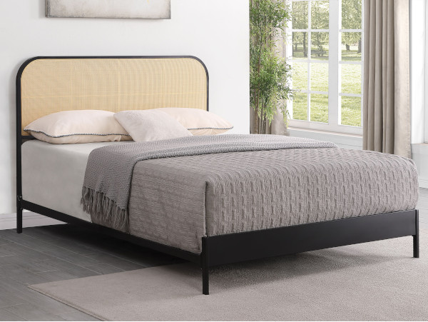 Amherst black eastern king bed frame
