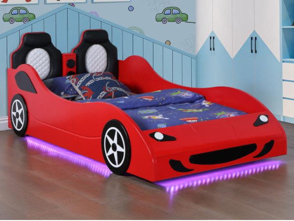 Cruiser red twin bed frame