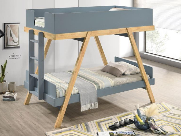 Frankie twin/twin gray bunk bed