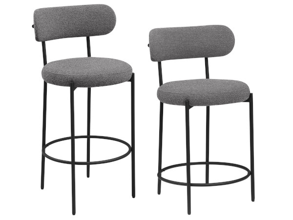 Viola gray bar stool