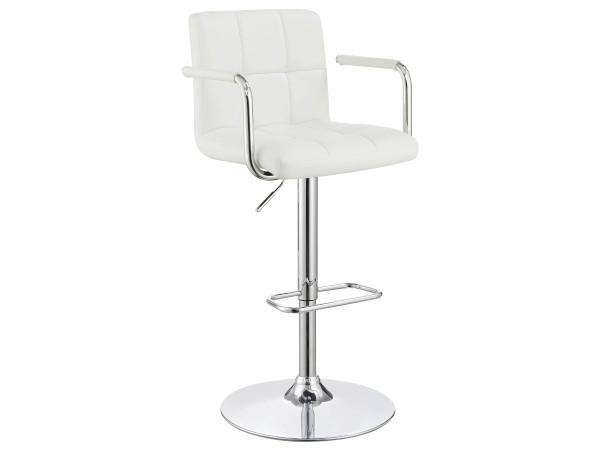 Palomar adjustable white stool