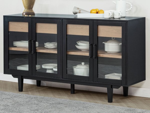 Middleton black storage cabinet