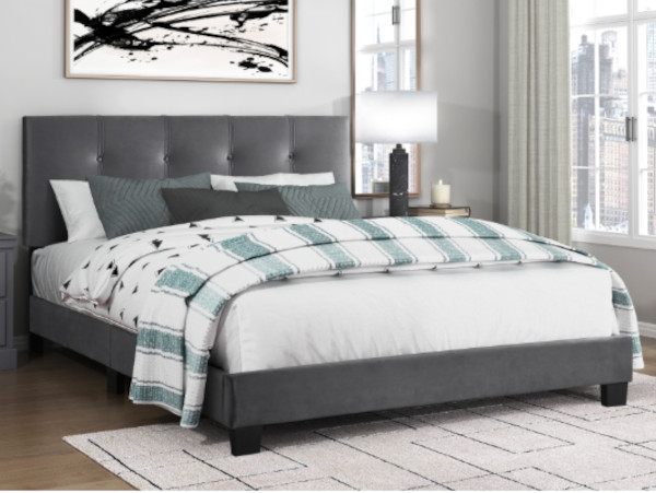 Newberry platform gray bed frame