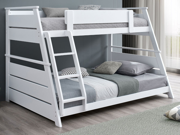 Holden twin/full white bunk bed