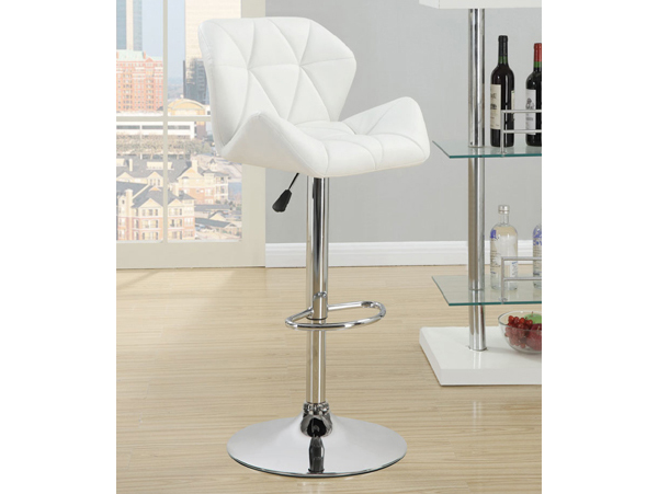 Diamond white adjustable stool