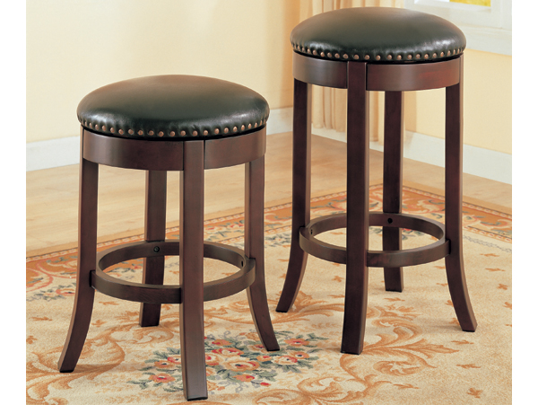 Nailhead trim stool