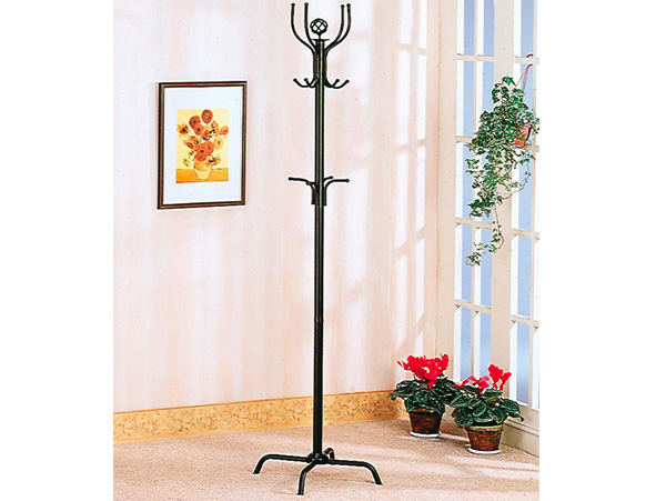 Basic black coat rack