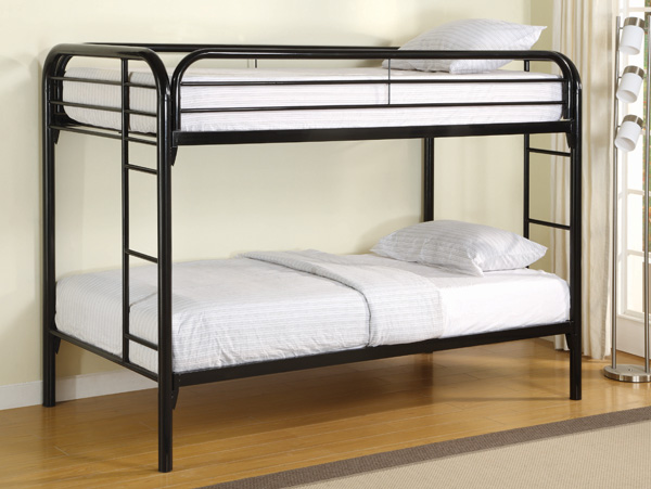 Fordham twin/twin black bunk bed