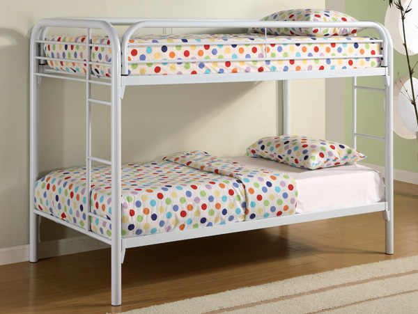 Fordham twin/twin white bunk bed