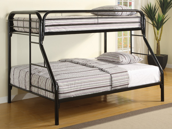 Fordham twin/full black bunk bed