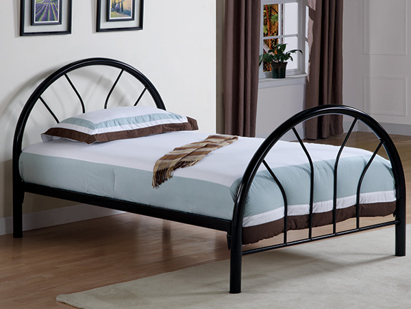 Marjorie  black twin bed frame