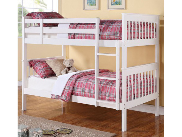 Chatson twin/twin white bunk bed