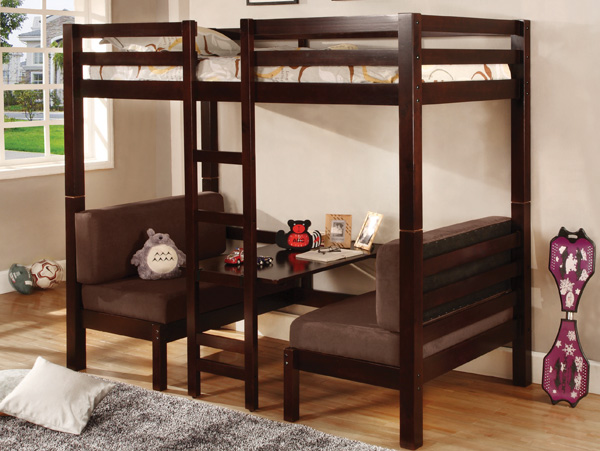 Joaquin twin/twin cappuccino bunk bed