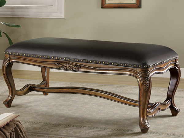 Traditional accent bench