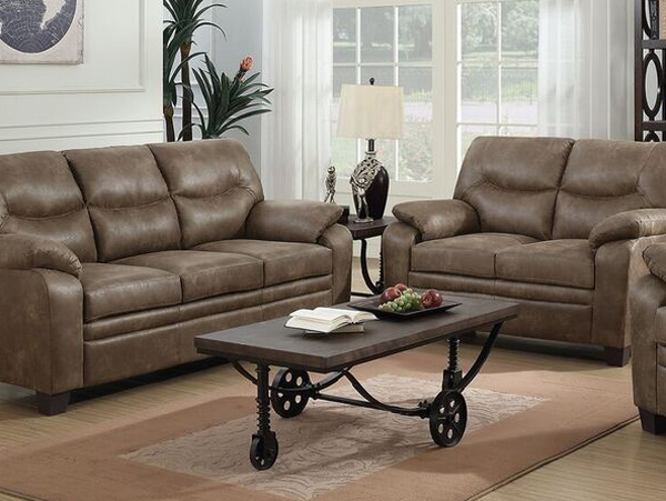 Meagan brown sofa set