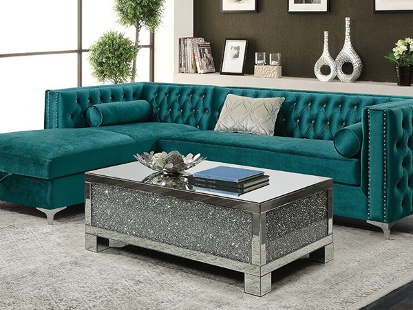 Bellaire teal sectional