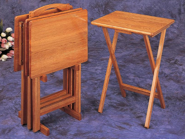 Tray tables oak