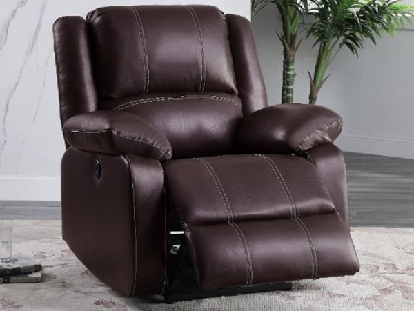 Holiday power brown recliner