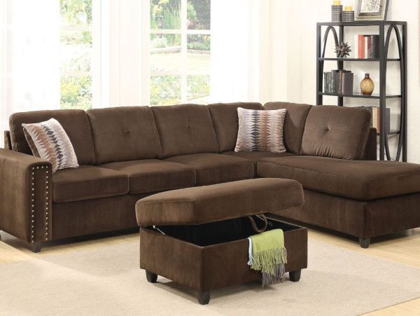Belville brown sectional