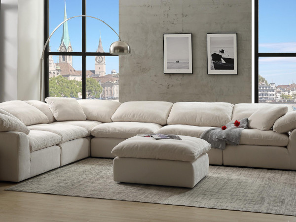 Naveen modular ivory sectional