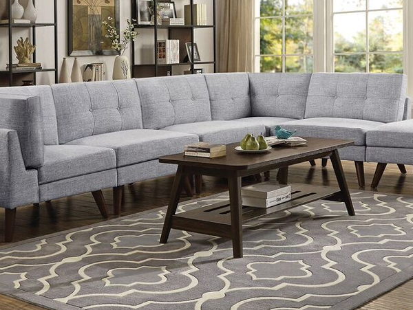 Churchill modular grey sectional