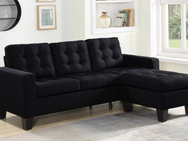 Starlight black sectional
