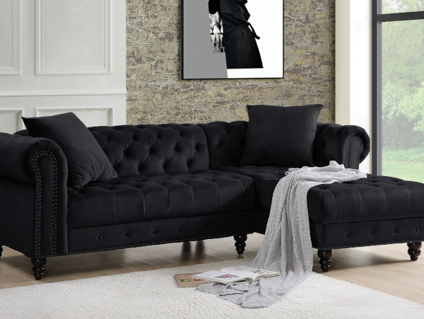 Adnelis black sectional
