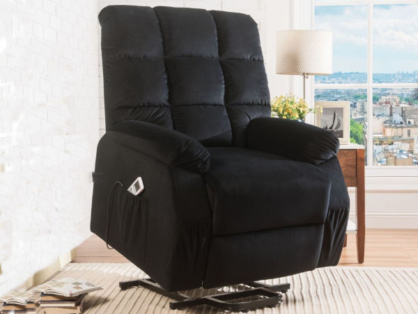 Ipompea power black recliner