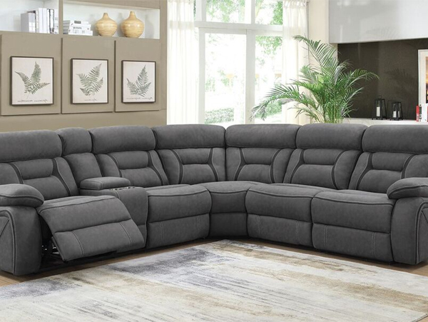 Camargue reclining grey sectional