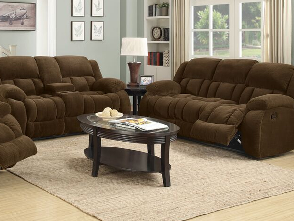 Weissman brown reclining sofa set
