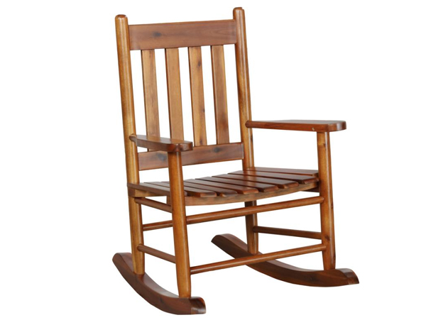 Tulsa youth oak rocking chair