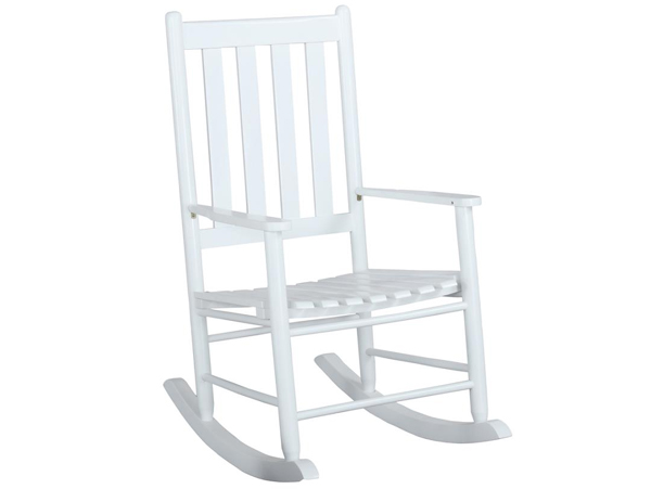 Tulsa white rocking chair