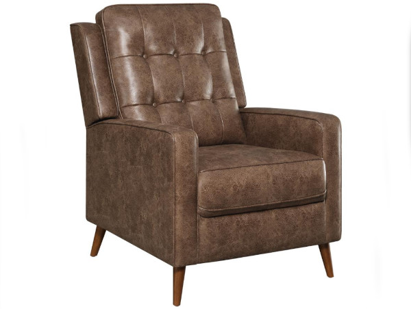 Performance brown recliner