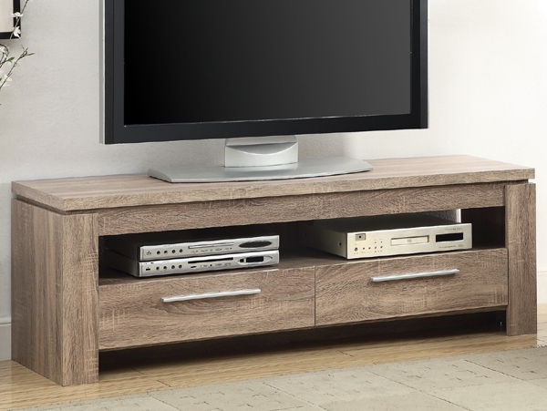 Weathered brown TV stand