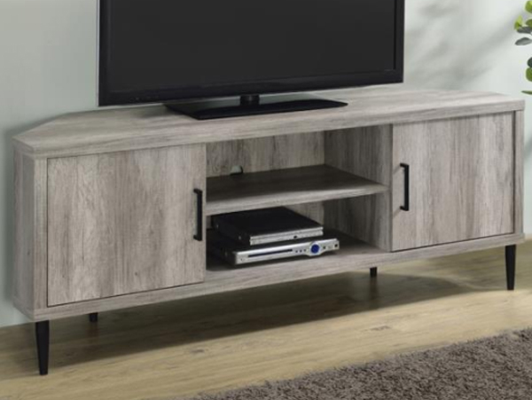 Driftwood raised TV stand