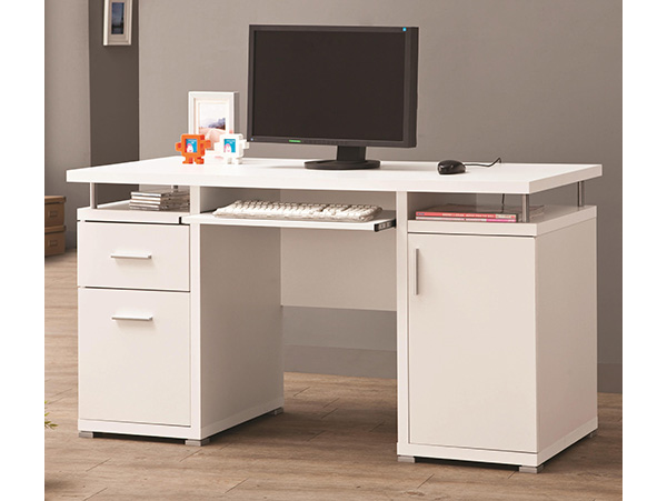 Floating top white desk
