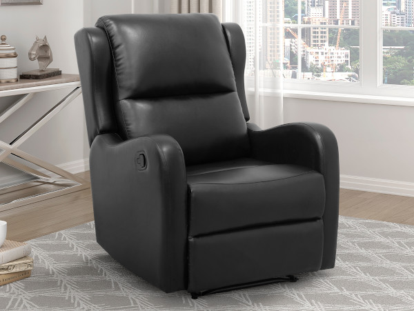 Durant black recliner
