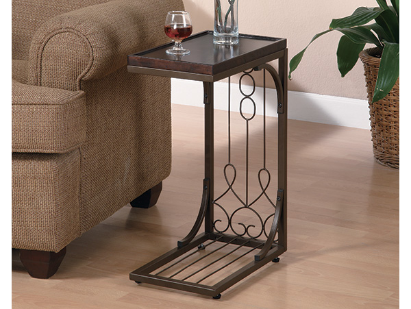 Decorative chairside table