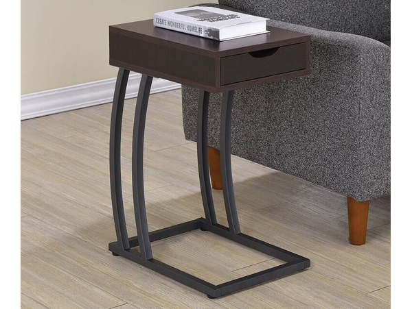 Power cappuccino chairside table