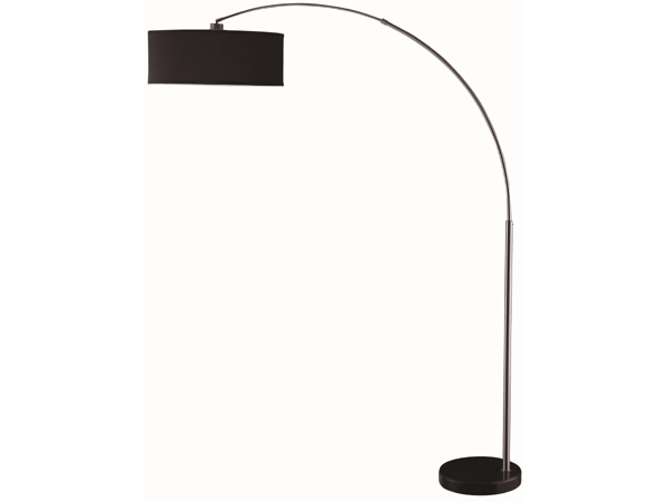 Hanging black floor lamp