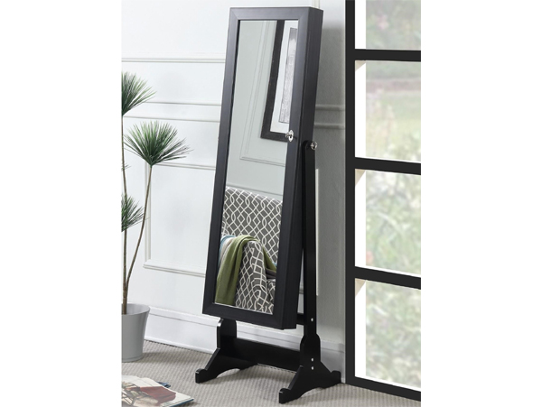 Jewelry storage bold floor mirror