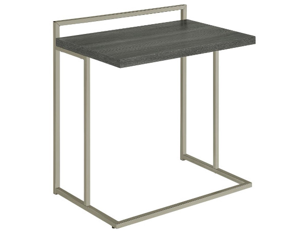 Mach grey chairside table